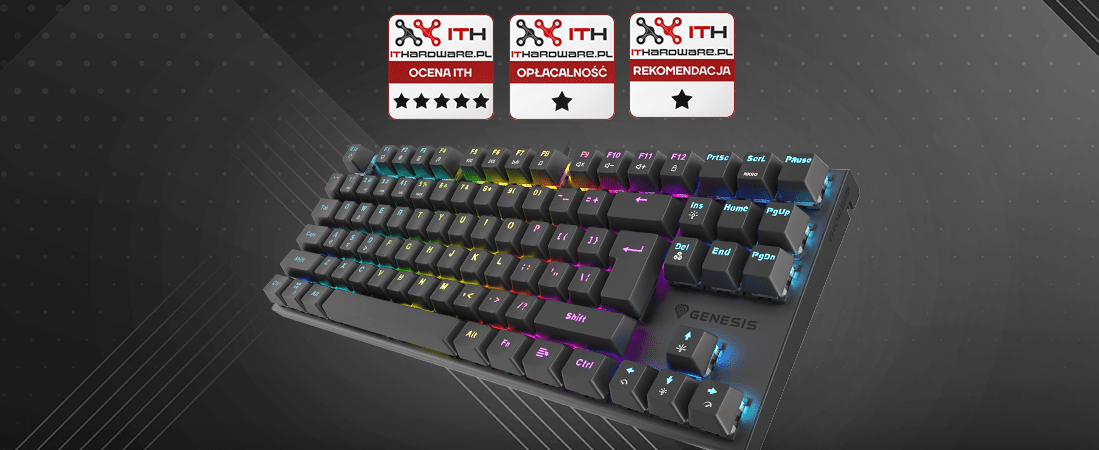 Genesis Thor 303 TKL Black s 3 oceněními od IThardware!
