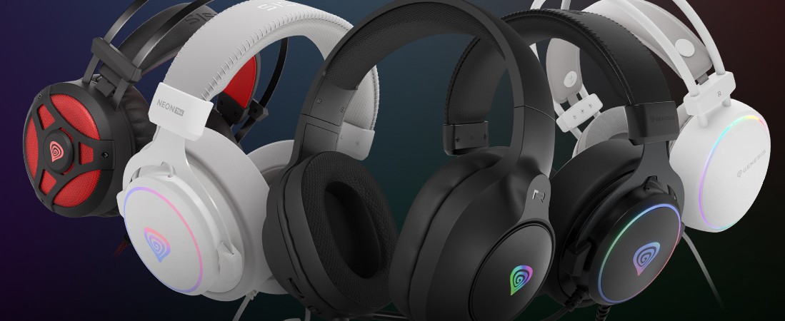 Řada sluchátek GENESIS Neon - seznamte se s novými sluchátky Neon 213 a dalšími modely