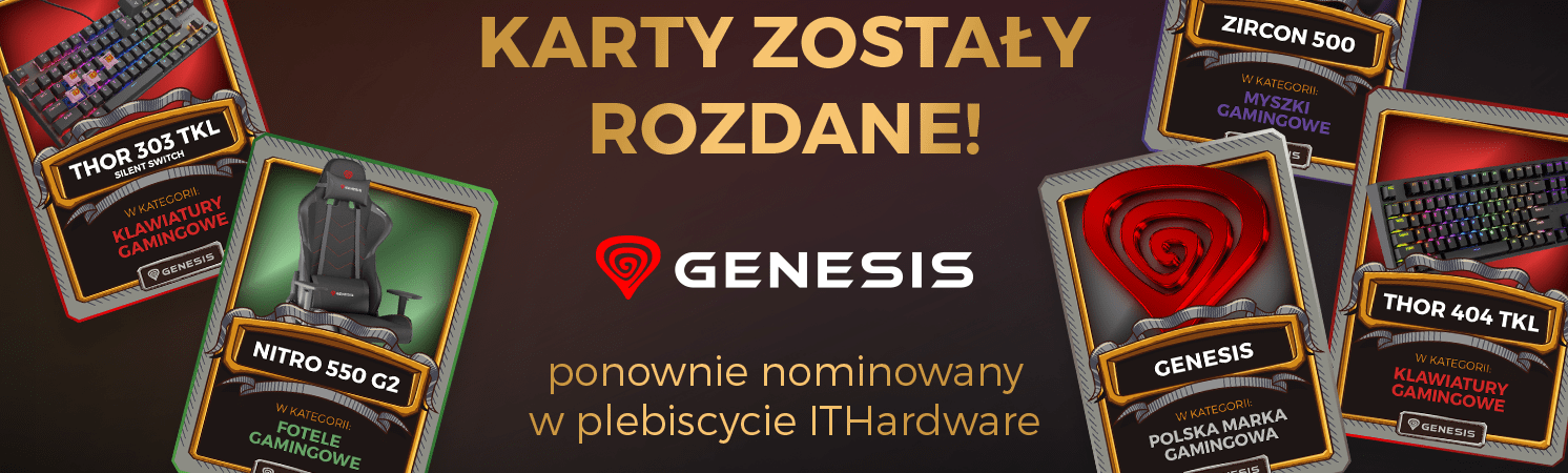 Hlasujte pro GENESIS a vyhrajte ceny v anketě ITHardware!
