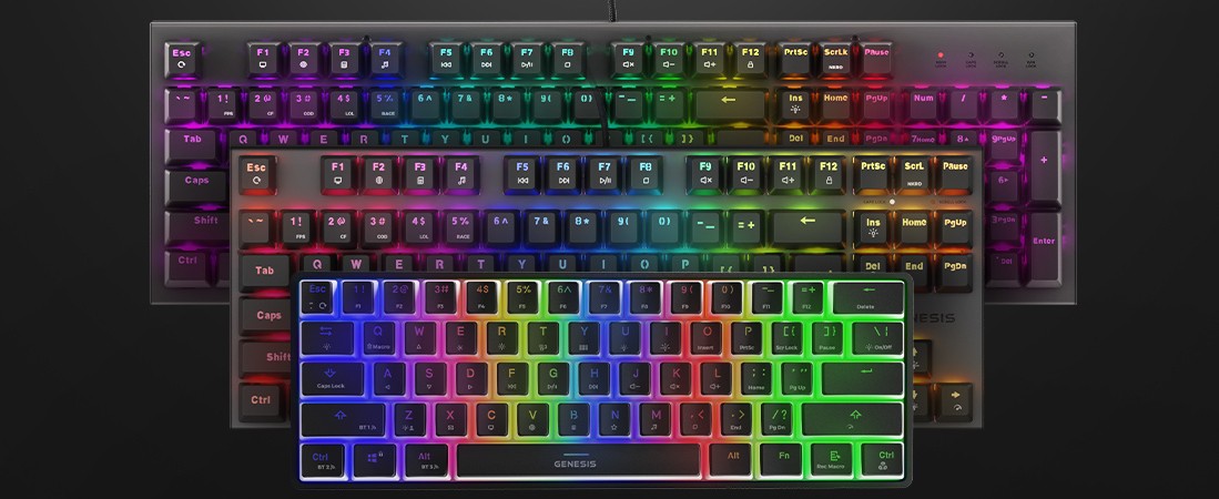 Klávesnice pro hráče - plnohodnotná, TKL nebo 60%? Přečtěte si rozdíly!