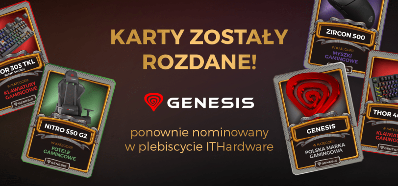 Hlasujte pro GENESIS a vyhrajte ceny v anketě ITHardware!