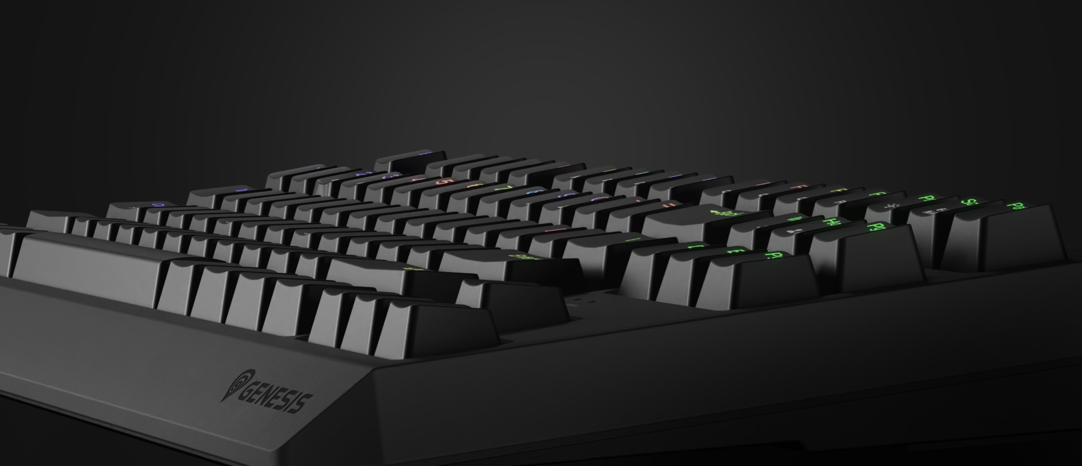 Mechanická herní klávesnice s rozložením TKL, červenými spínači Outemu a přizpůsobitelným podsvícením RGB