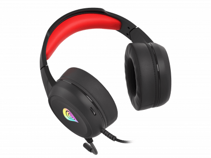 [OUTLET] HEADSET GENESIS NEON 200 WITH MICROPHONE RGB ILLUMINATION BLACK-RED (DAMAGED PACKAKING)-4