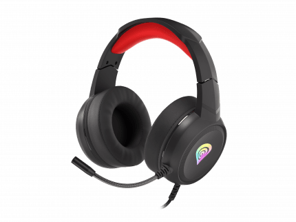 [OUTLET] HEADSET GENESIS NEON 200 WITH MICROPHONE RGB ILLUMINATION BLACK-RED (DAMAGED PACKAKING)-6