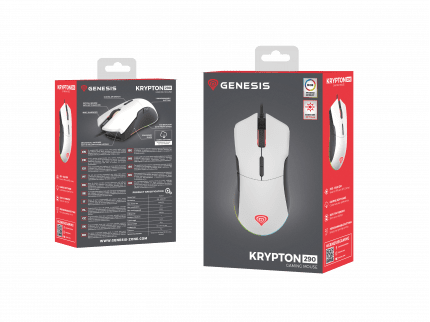 [OUTLET] GAMING MOUSE GENESIS KRYPTON 290 6400DPI RGB BACKLIT WITH SOFTWARE WHITE (POST-TEST)-11