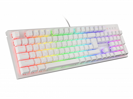 [OUTLET] GAMING KEYBOARD GENESIS THOR 303 US LAYOUT RGB BACKLIGHT BROWN SWITCH WHITE (POST-TEST)-1