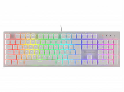 [OUTLET] GAMING KEYBOARD GENESIS THOR 303 US LAYOUT RGB BACKLIGHT BROWN SWITCH WHITE (POST-TEST)-2